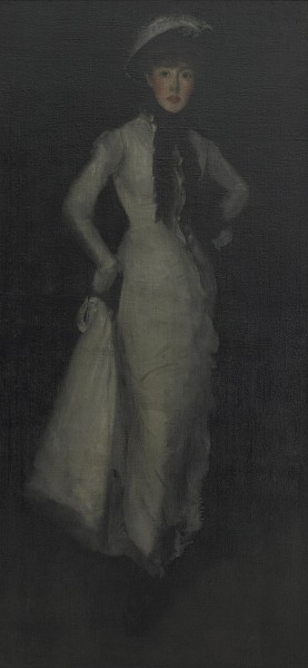 Arrangement in White and Black, oil, ca 1876, Freer Gallery of Art Arrangement in White and Black, oil, ca 1876, Freer Gallery of Art