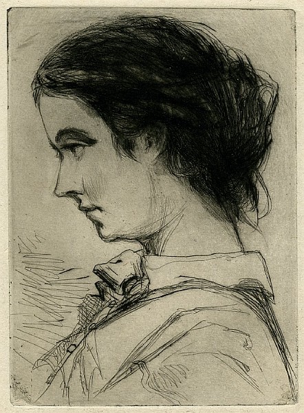 F.S. Haden, 'Dasha No.1', etching and drypoint, 1859, British Museum 1937,0612.2 F.S. Haden, 'Dasha No.1', etching and drypoint, 1859, British Museum 1937,0612.2