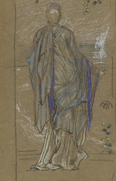 Study for 'Morning Glories', chalk and pastel, 1871/1873, Freer Gallery of Art