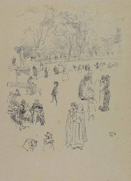 Nursemaids: "Les Bonnes du Luxembourg", lithograph, 1893, The Hunterian, University of Glasgow (49322) Nursemaids: "Les Bonnes du Luxembourg", lithograph, 1893, The Hunterian, University of Glasgow (49322)