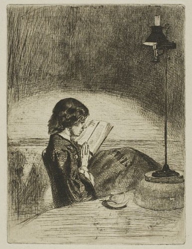 Reading by Lamplight [37]