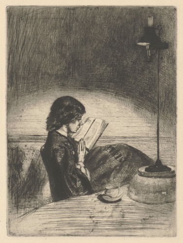 Reading by Lamplight [37]