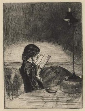 Reading by Lamplight [37]