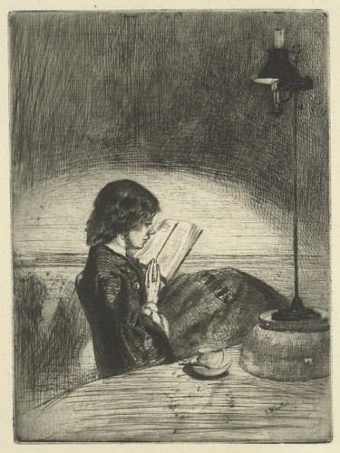 Reading by Lamplight [37]