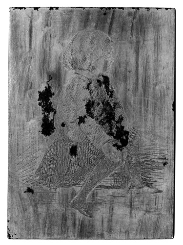Copper plate: Seymour Haden, Jr, Seated [9]