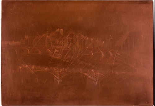 Copper plate: Isle de la Cité, Paris [63]