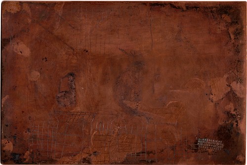 Copper plate: Portrait of a man [73]