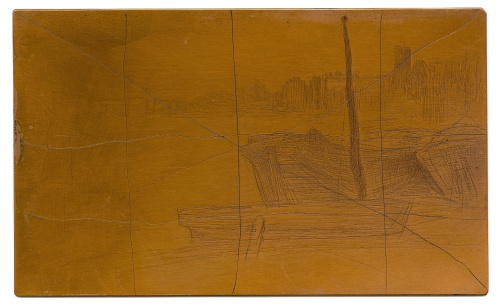 Copper plate: Chelsea Bridge and Church [102]