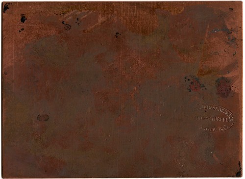 Copper plate: Place Daumont, Tours [390]