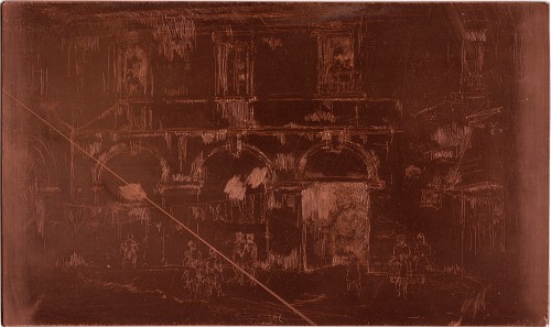 Copper plate: Court of the Monastery of St Augustine, Bourges [403]