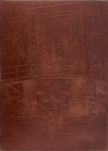 Copper plate: Little Drawbridge, Amsterdam [448]