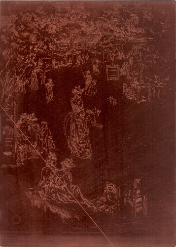 Copper plate: Bébés, Jardin du Luxembourg [463]