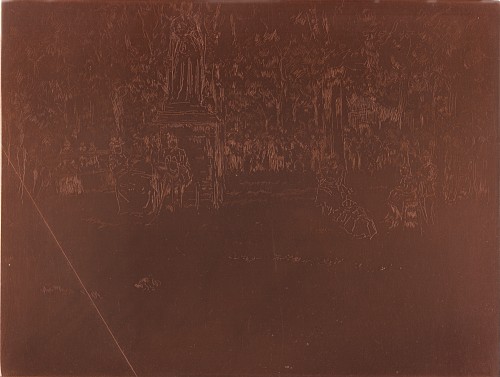 Copper plate: Polichinelle, Jardin du Luxembourg [467]