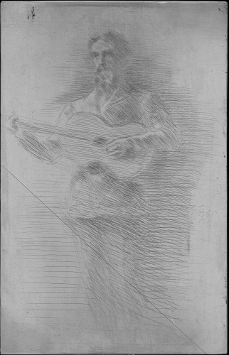 Copper plate: The Guitar Player (M.W. Ridley) [124]