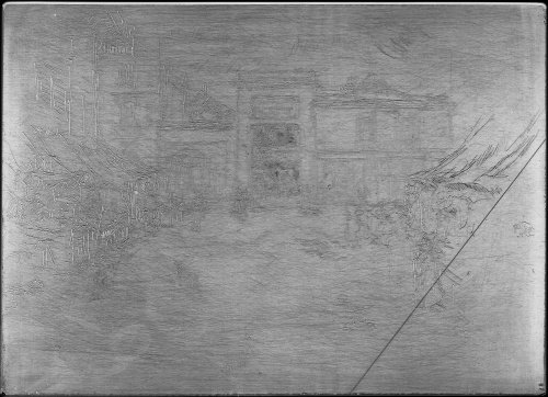 Copper plate: Little Market Place, Tours [389]
