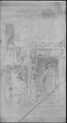 Copper plate: Doorway, Stables - Loches [416]
