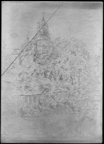 Copper plate: Château de Verneuil, Touraine [408]