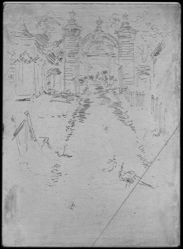 Copper plate: Gateway, Chartreuse, near Loches [421]
